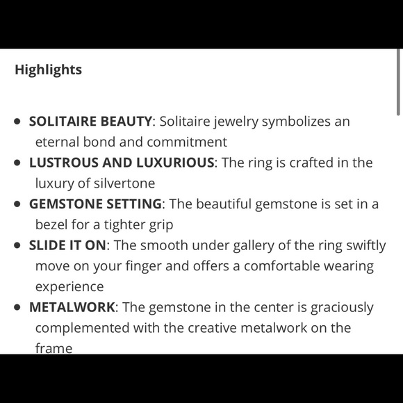 55ctw Howlite Ring: size 7 - Picture 8 of 8